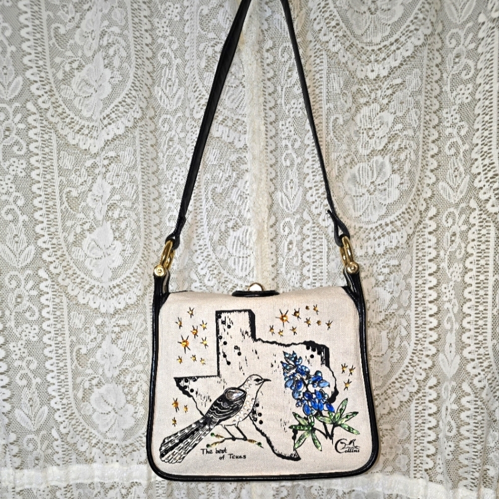 Collins Texas Shoulder Bag, Collins Classic Purse, Best Of Texas, Jeweled Purse